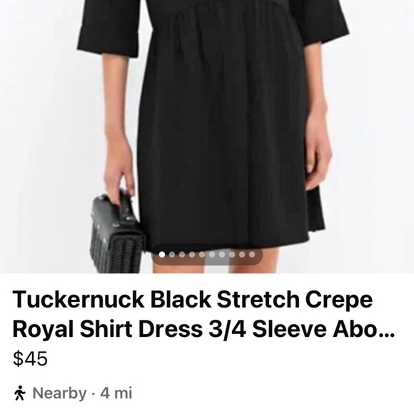 Postmark black crepe dresd - Picture 3 of 6